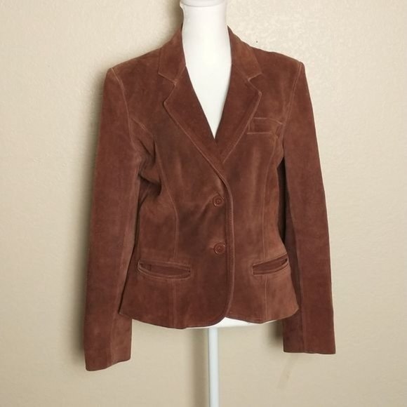 Foxmoor Jackets & Blazers - Foxmoor Rust Brown Vintage Hippy Bohemian Genuine Leather Jacket Size 6